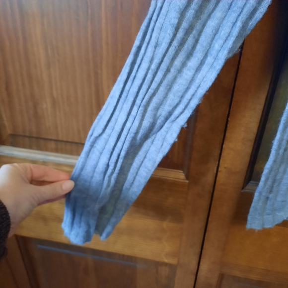 Madewell Alpaca-Blend Crewneck Sweater Light Blue Ribbed Knit NO042 Size Large - Picture 6 of 10